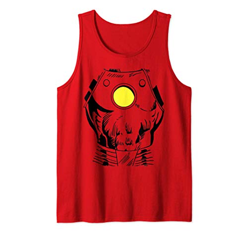 Marvel Iron Man Suit Super Retro Halloween Cosplay Camiseta sin Mangas