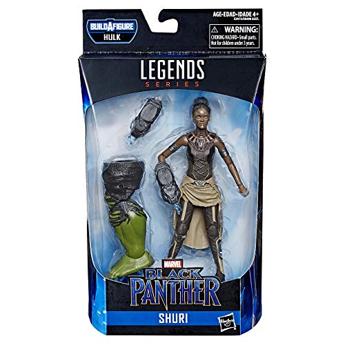 Marvel Legends Series Black Panther Shuri 6-Inch Collectible Action Figure Toy for Ages 6 and Up with Accessories and Build-A-Figure Piece