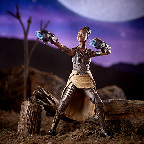 Marvel Legends Series Black Panther Shuri 6-Inch Collectible Action Figure Toy for Ages 6 and Up with Accessories and Build-A-Figure Piece