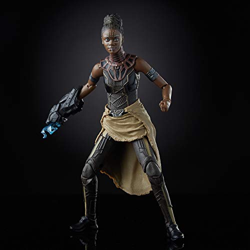 Marvel Legends Series Black Panther Shuri 6-Inch Collectible Action Figure Toy for Ages 6 and Up with Accessories and Build-A-Figure Piece