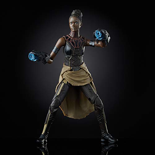 Marvel Legends Series Black Panther Shuri 6-Inch Collectible Action Figure Toy for Ages 6 and Up with Accessories and Build-A-Figure Piece