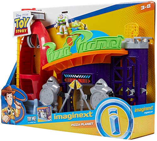 Mattel Imaginext Disney Toy Story Pizza Planet con Figura de Buzz y Alien, Juguetes Niños +3 Años (GFR96)