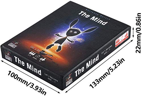 MAZ Acen Merchandise The Mind Card Games 2-4 Jugadores para Niños para Niños Adultos Regalos para Niños, Juego de la Mente para S Relaciones Diversión, Fiesta de Fiesta