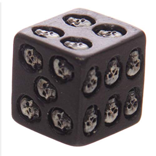 Milageto 50pcs Skull Dice D6 Skeleton Style Table Game Party Bag Fillers Juego Juguetes