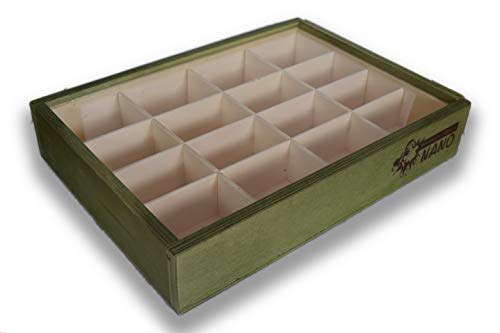 MINERALES Y FOSILES NANO Colección de 16 Rocas Metamórficas Premium en Caja de Madera Natural - Rocas Educativas de Gran tamaño con Hoja de descripción. Kit Geología para niños