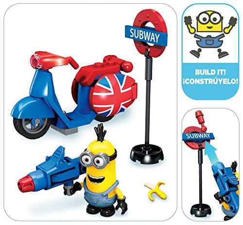 MINIONS - Juego de construcción, escapada con Scooter en Londres (Mattel CNF52)