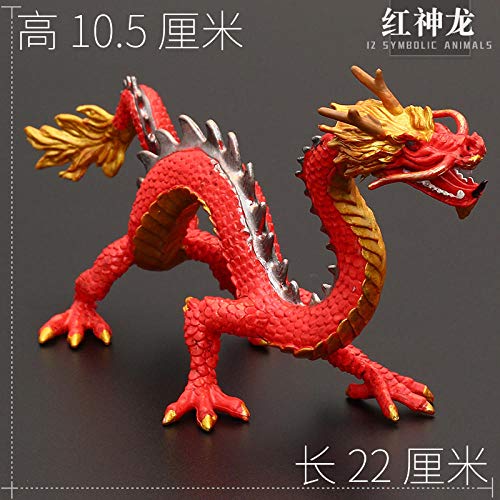 Mitología Animales De Juguete Leyenda Modelo Establecido Shenlong Dragón Chino Dragón Ornamentos del Regalo De Phoenix del Dragón Zzib (Color : Golden Dragon)