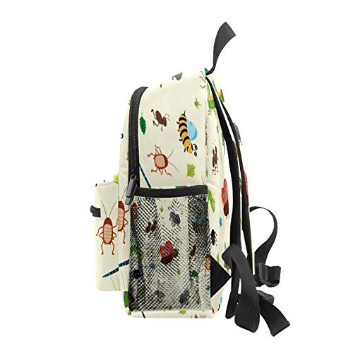 Mochila infantil para niños de 1 a 6 años de edad, mochila perfecta para niños y niñas, insectos, escarabajos, hormigas, orugas, saltamontes