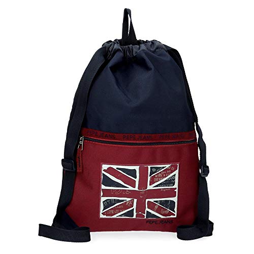 Mochila Saco Pepe Jeans Andy, Rojo, 35x46 cm