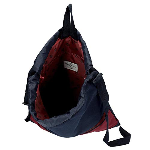 Mochila Saco Pepe Jeans Andy, Rojo, 35x46 cm