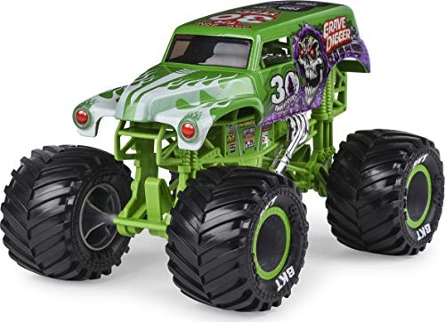 Monster Jam Oficial Grave Digger Monster Truck, vehículo Fundido a presión, Escala 1:24