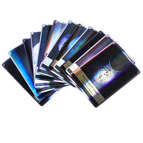 Moonology Oracle Cards: A-44 Cards, Online PDF Guide, Land Juegos de Mesa holográficos Adivinación para Adultos y niños Juego de Mesa Dobble Playing Card