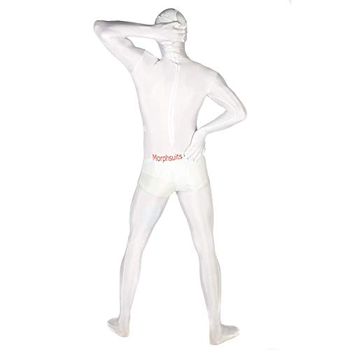 Morphsuits - Disfraz de segunda piel (pegado al cuerpo), Blanco, talla M (MSWHM)