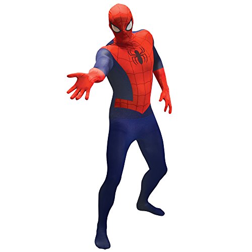 Morphsuits 'Spider-Man' - Disfaz Oficial, color Azul/ Rojo, talla L/5'4"-5'10" (161 - 177 cm) , color/modelo surtido