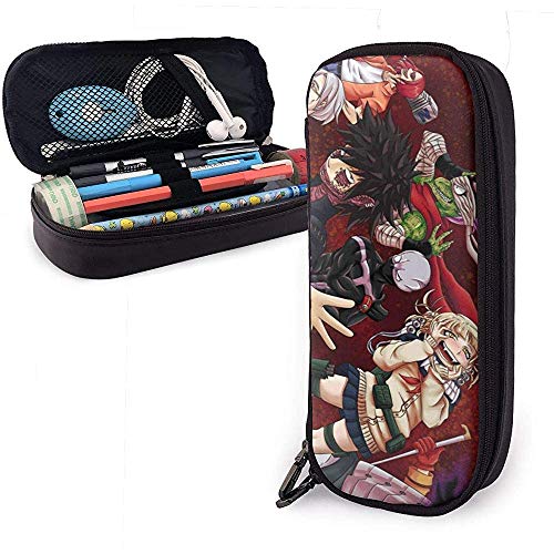 My Hero Academia Vanguard Action Squad - Estuche de piel sintética con cremallera, bolsa estacionaria, bolsa de almacenamiento para maquillaje