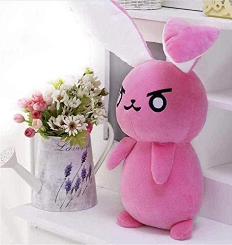 N-P Juguetes de Peluche Over Game Watch Pink DVA Rabbit El último bastión OW Ganymede Solf Plush Dolls Almohada Juguetes para niños Regalos 50Cm Decoración del hogar