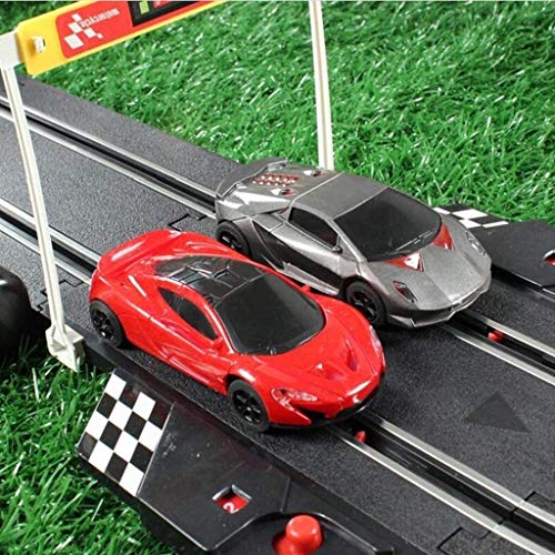 N\A ZT Montaje de Carreras eléctricas para niños Toy Boy Toy Remote Control Doble Racing Coche Conjunto de Regalo con luz (Size : 5m)