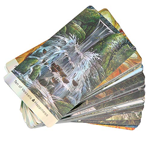 Naipes de adivinación, características holográficas únicas Baraja de cartas de adivinación, juguete de cartas de adivinación, fiesta resistente al desgaste para la(wild wood tarot)