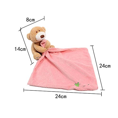 Naughty baby Bebé Juguetes Adorables Llevar Bufanda Pañuelo Apaciguar Toalla Sonajeros Mierda Doll Regalo Para Calmar La Calma Toalla Peluche Educativo,B