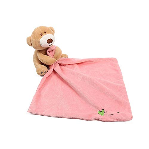 Naughty baby Bebé Juguetes Adorables Llevar Bufanda Pañuelo Apaciguar Toalla Sonajeros Mierda Doll Regalo Para Calmar La Calma Toalla Peluche Educativo,B