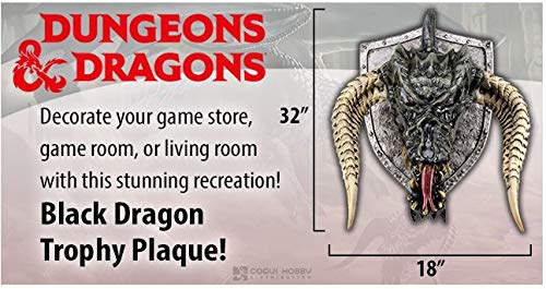 NECA- Dungeons & Dragons Trofeo Dragón Negro, Multicolor (Wizkids WIZ73035)