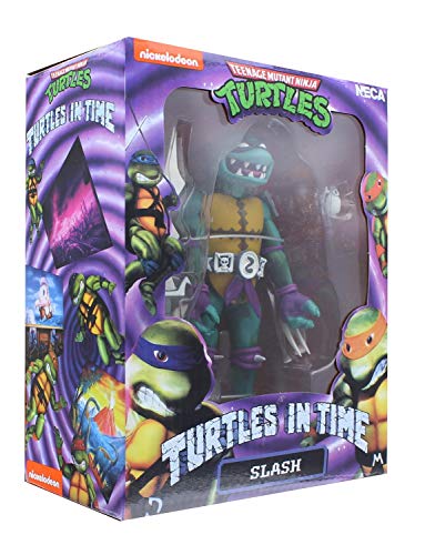 NECA Figura Slash 18 cm. Teenage Mutant Ninja Turtles: Turtles in Time Series 1