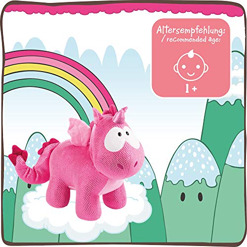 NICI- Peluche Unicornio-dragón Ruby de la Rosa 32cm (45698)