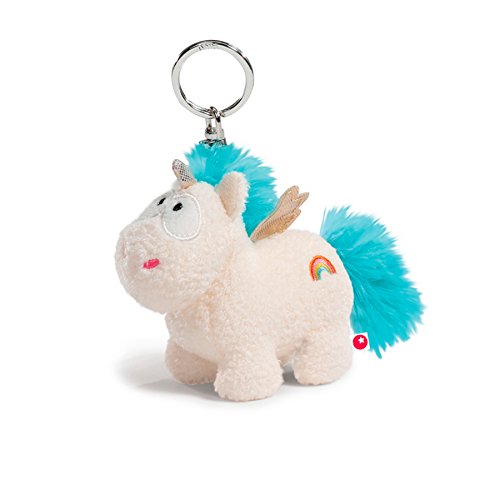 NICI - Theodor & Friends, Unicornio Rainbow Flair, Llavero, 10 cm (40092.0)