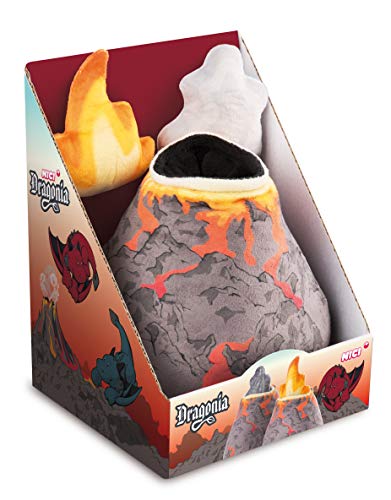 NICI- Volcán de Peluche con Nube de Humo o Fuego Dragonia, Multicolor (46719)