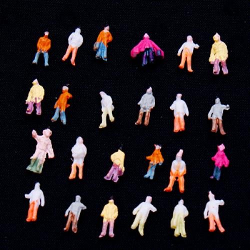 NON 100pcs Modelo Pintado Tren Z Escala Figuras De Personas (1 A 200)