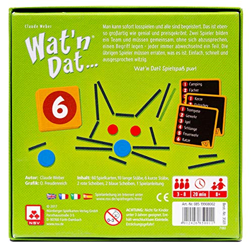 NSV - 3501 - WAT'N DAT - Juego de Mesa