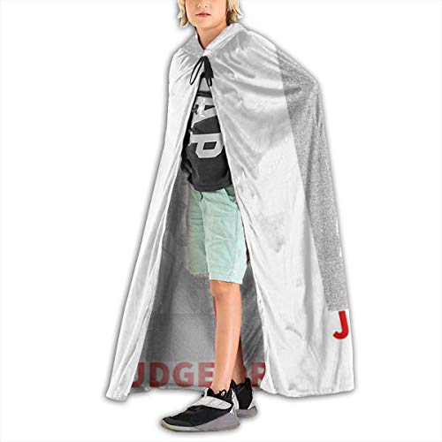 NUJSHF Judge Dredd película Script Silhouette Unisex Niños Capa con Capucha Capa de Halloween Decoración de Navidad para Fiestas de Disfraces de Cosplay Outwear