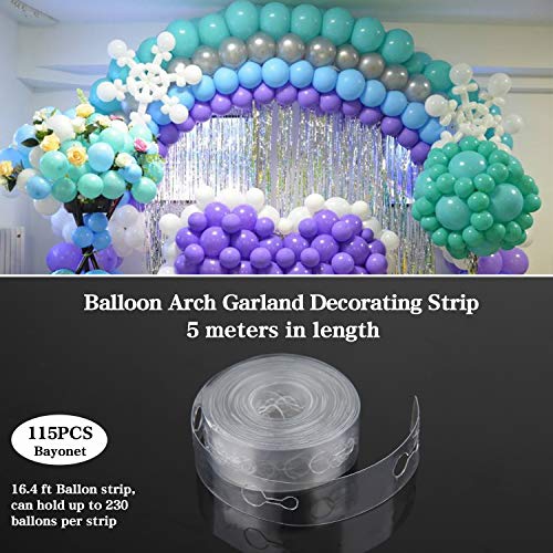 NW 1776 Tira Globos, Arco de Globos, Conjunto de Tiras de Guirnalda 2pcs 16.5ft para Boda Fiesta cumpleaños Navidad DIY (Tiras de Globos)