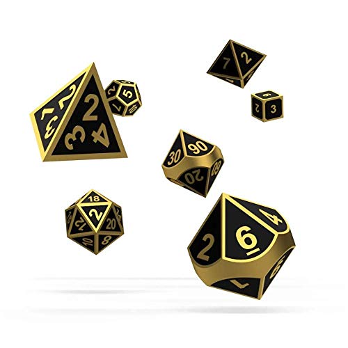 Oakie Doakie Dice Juego RPG Dados Metal - Alchemy Gold (7)