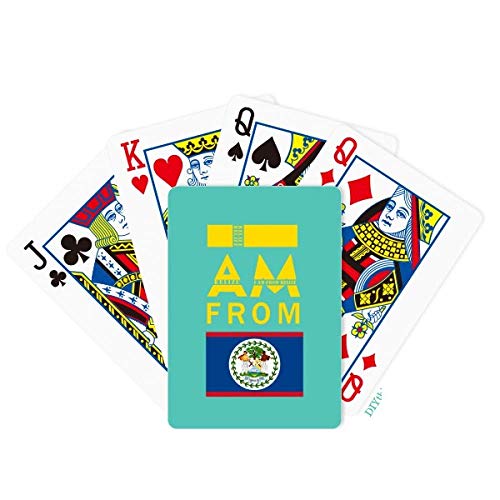 OFFbb-USA I Am from Belice Poker Jugando Cartas Juego de Mesa