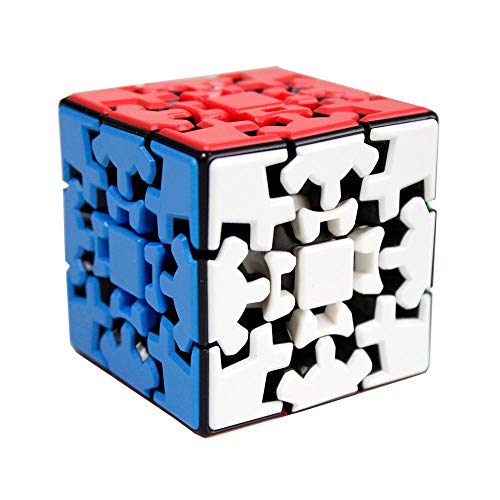 OJIN YUMO Gear Cube 3x3 Puzzle Kungfu Cube 3D Puzzle 3x3x3 Cube Puzzle Smooth Cube Twist Puzzle Cube con un trípode de Cubo (Sin Etiqueta)