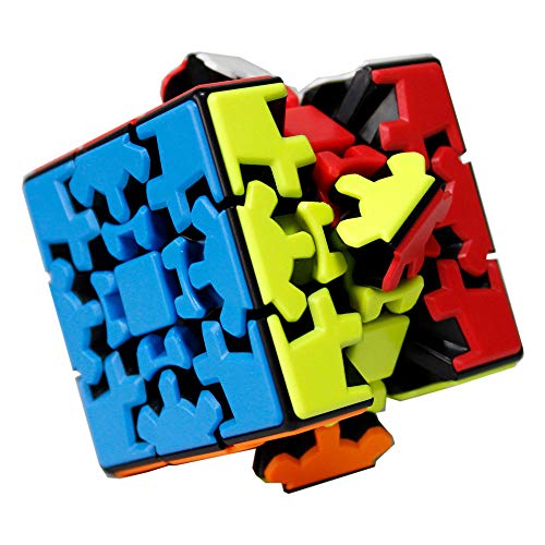 OJIN YUMO Gear Cube 3x3 Puzzle Kungfu Cube 3D Puzzle 3x3x3 Cube Puzzle Smooth Cube Twist Puzzle Cube con un trípode de Cubo (Sin Etiqueta)