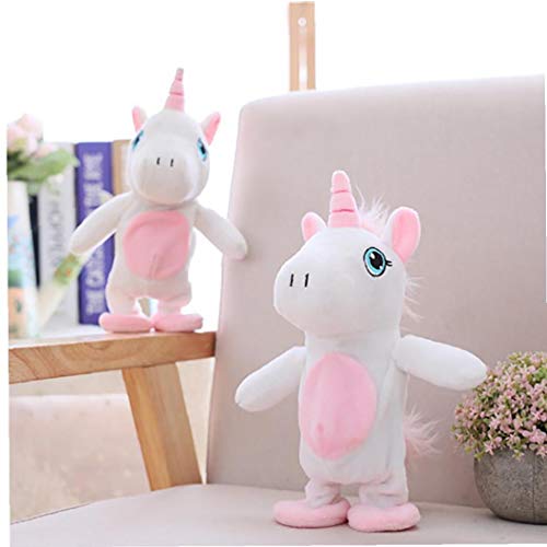 OMMO LEBEINDR El Movimiento y Hablar del Unicornio Juguetes Repite lo Que Usted Dice Interactivo Juguetes de Peluche Lindo del Unicornio Muñecas Juguetes Ruta 1Pc