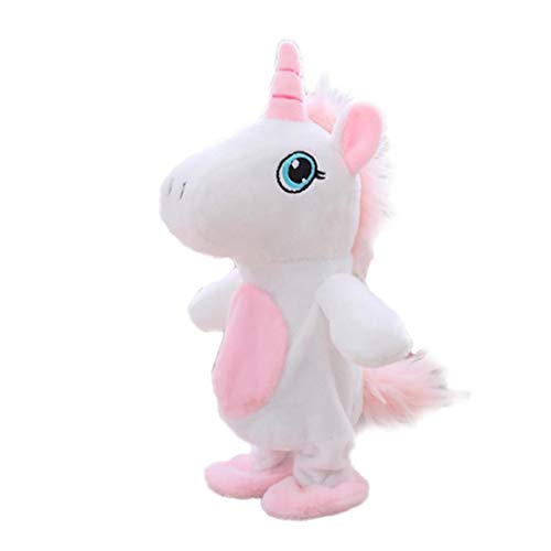 OMMO LEBEINDR El Movimiento y Hablar del Unicornio Juguetes Repite lo Que Usted Dice Interactivo Juguetes de Peluche Lindo del Unicornio Muñecas Juguetes Ruta 1Pc