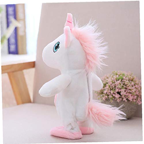 OMMO LEBEINDR El Movimiento y Hablar del Unicornio Juguetes Repite lo Que Usted Dice Interactivo Juguetes de Peluche Lindo del Unicornio Muñecas Juguetes Ruta 1Pc