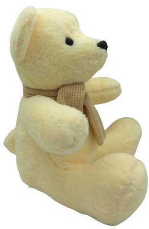 Oso de Peluche cariñoso Muy Suave para niños y niñas de 33cm Dia de los Enamorados (Beige)