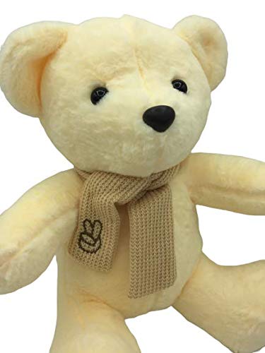 Oso de Peluche cariñoso Muy Suave para niños y niñas de 33cm Dia de los Enamorados (Beige)