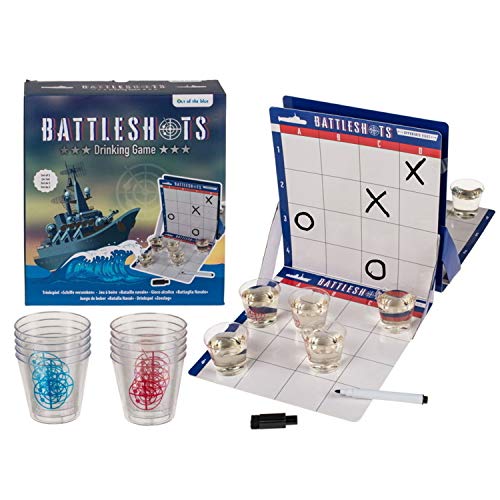 outoftheblue Barcos hundidos, juego de beber con 10 vasos de chupito, juego de fiesta