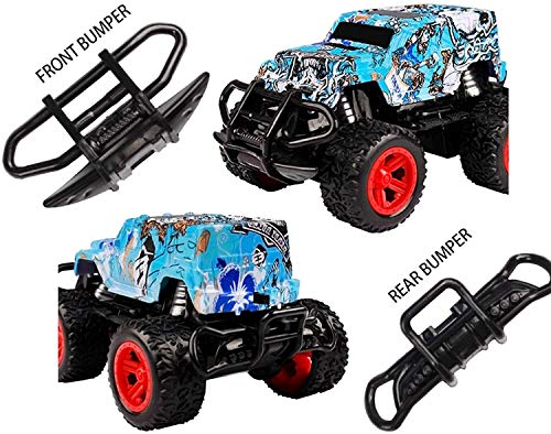 Paelf Control Remoto Coche, Control Remoto con Cuatro vías Inalámbrico Modelo de vehículo de Carretera Graffiti Coche de Juguete, Juguetes de Regalo para niños y Pasatiempos Off-Road Vehicle Vehículo