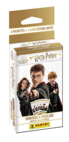 Panini France SA-Harry Potter Saga TC Blíster 4 Fundas + 1 Tarjeta de edición Limitada, 004220KBF4