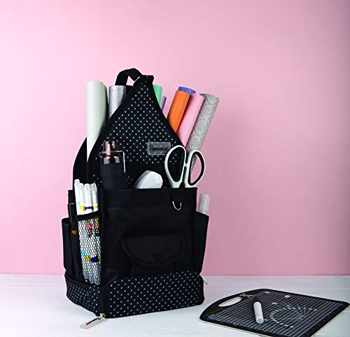 Papermania Regaliz Dot Mini Craft Tote, Black