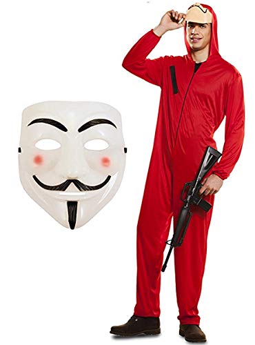 Partilandia Halloween Disfraz Ladron Casa de Papel Adulto (M)