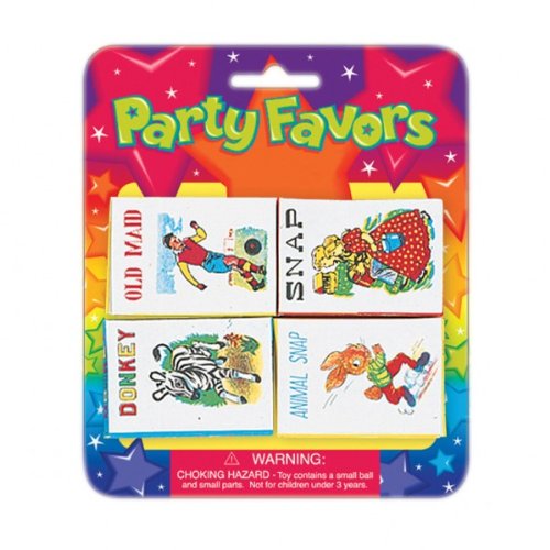 Party Bag Fillers Juegos de Cartas - Pack de 4 Snap Cartas X 1 (P)