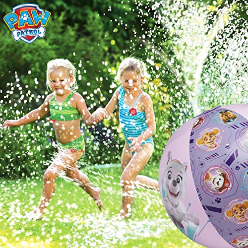 PAW PATROL Juegos de Agua, Bola de Aspersor Niños Inflable, Juguetes para Niños de La Patrulla Canina, Juegos de Agua para Jardin, Regalos Originales para Niños Niñas Edad 3+