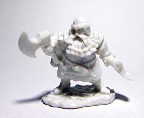 Pechetruite 1 x Hagar Dwarf Hero - Reaper Bones Miniatura para Juego de rol Guerra - 77482